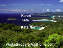 Kata Noi, Kata and Karon Beaches Phuket Looking North
